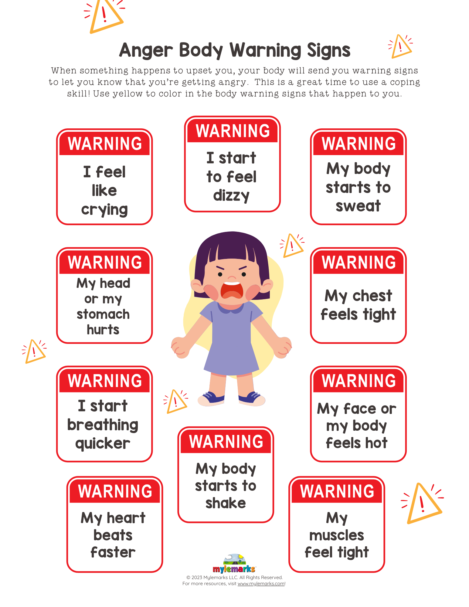 Anger Body Warning Signs (+ES)