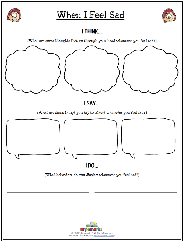 Free Printable Worksheets For Emotional For Kids