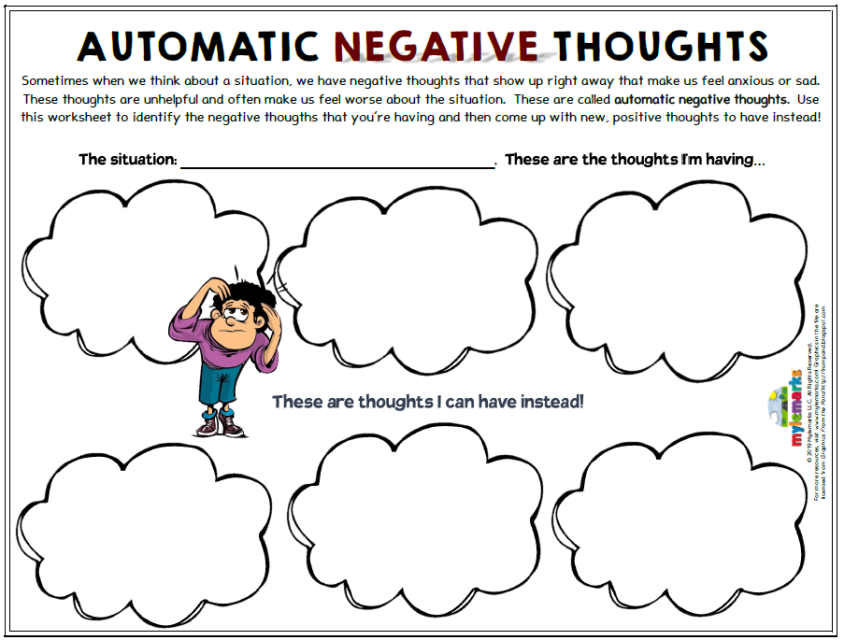 negative automatic thoughts pdf