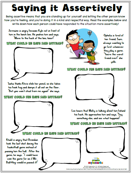 social skills worksheets for kids and teens