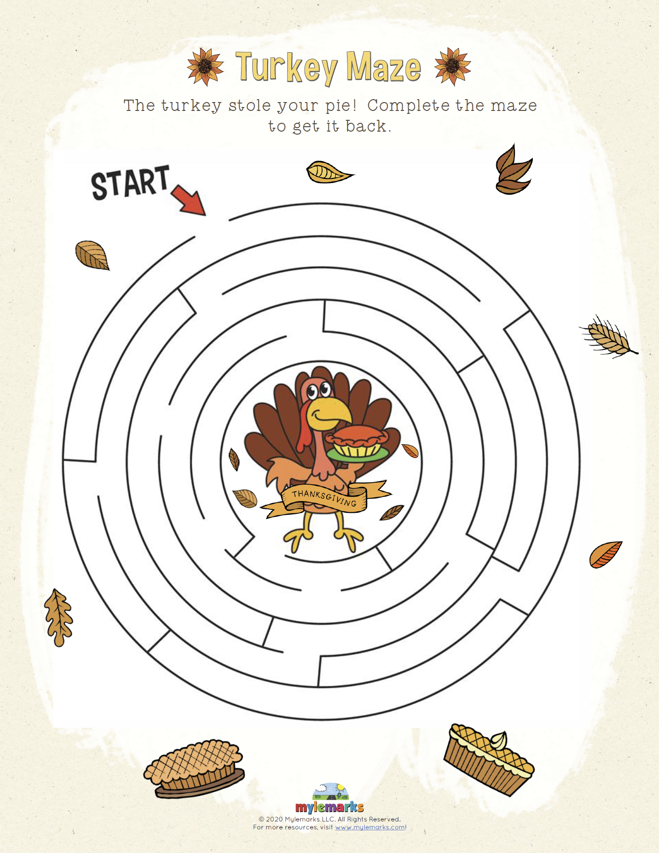 color by number thanksgiving printables