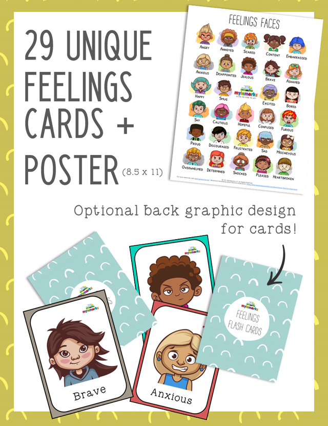 Feelings Flash Cards (+ Poster)